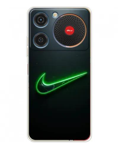 Чехол для ZTE Nubia Music с картинкой «Неоновый контур Nike»