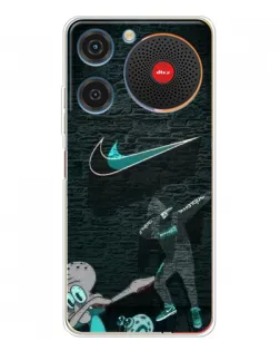 Чехол для ZTE Nubia Music с картинкой «Спортивный арт Nike»