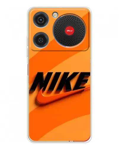 Чехол для ZTE Nubia Music с картинкой «Оранжевый драйв Nike»