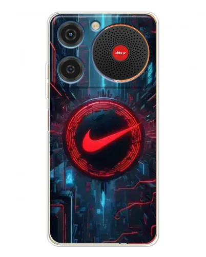 Чехол для ZTE Nubia Music с картинкой «Техногенный стиль Nike»