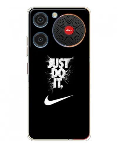 Чехол для ZTE Nubia Music с картинкой «Текстовый принт Nike»
