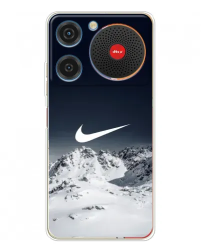 Чехол для ZTE Nubia Music с картинкой «Nike — зимние горы»