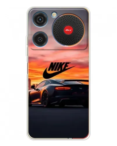 Чехол для ZTE Nubia Music с картинкой «Nike и суперкар»