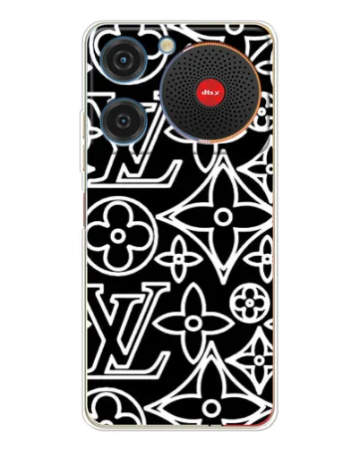 Чехол для ZTE Nubia Music с картинкой «Черно-белый узор LV» Чехол для ZTE Nubia Music с картинкой «Черно-белый узор LV»