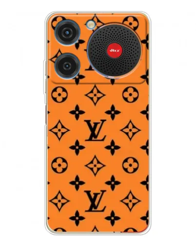 Чехол для ZTE Nubia Music с картинкой «Оранжевый стиль LV» Чехол для ZTE Nubia Music с картинкой «Оранжевый стиль LV»