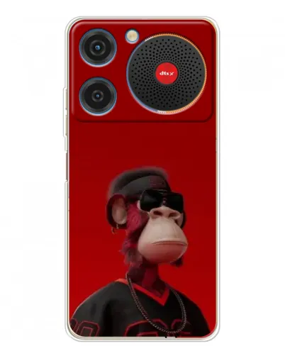Чехол для ZTE Nubia Music с картинкой «Bored Ape в красном» Чехол для ZTE Nubia Music с картинкой «Bored Ape в красном»