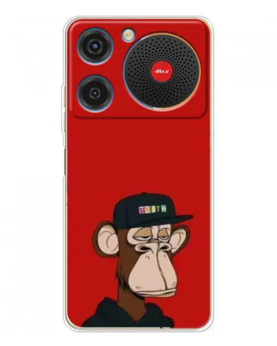 Чехол для ZTE Nubia Music с картинкой «Bored Ape — красный фон» Чехол для ZTE Nubia Music с картинкой «Bored Ape — красный фон»