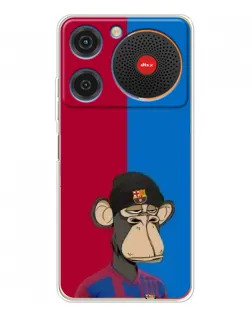 Чехол для ZTE Nubia Music с картинкой «Bored Ape — фанат Барсы» Чехол для ZTE Nubia Music с картинкой «Bored Ape — фанат Барсы»
