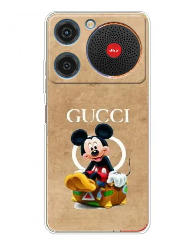 Чехол для ZTE Nubia Music с картинкой «Микки Маус Gucci — крафт» Чехол для ZTE Nubia Music с картинкой «Микки Маус Gucci — крафт»