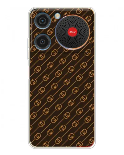 Чехол для ZTE Nubia Music с картинкой «Gucci — золотые диагонали» Чехол для ZTE Nubia Music с картинкой «Gucci — золотые диагонали»