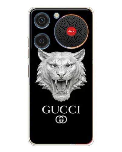 Чехол для ZTE Nubia Music с картинкой «Gucci — серебряный лев» Чехол для ZTE Nubia Music с картинкой «Gucci — серебряный лев»