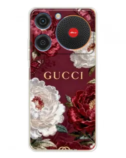Чехол для ZTE Nubia Music с картинкой «Gucci — бордовые розы»