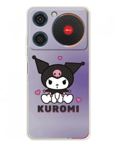 Чехол для ZTE Nubia Music с картинкой «Kuromi — фиолетовый арт»