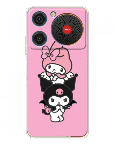 Чехол для ZTE Nubia Music с картинкой «My Melody и Kuromi»