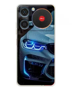 Чехол для ZTE Nubia Music с картинкой «Взгляд BMW с синими фарами»