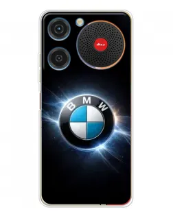 Чехол для ZTE Nubia Music с картинкой «BMW — неоновое сияние»