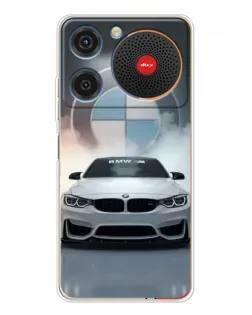 Чехол для ZTE Nubia Music с картинкой «BMW в белом дыму»