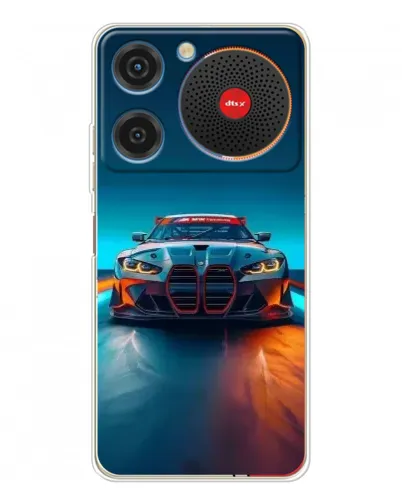 Чехол для ZTE Nubia Music с картинкой «BMW — огни неона» Чехол для ZTE Nubia Music с картинкой «BMW — огни неона»