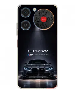 Чехол для ZTE Nubia Music с картинкой «BMW сквозь ночной город»