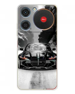 Чехол для ZTE Nubia Music с картинкой «BMW — акварельный дрифт»