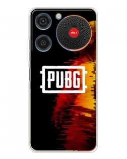 Чехол для ZTE Nubia Music с картинкой «Яркий логотип PUBG»