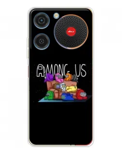 Чехол для ZTE Nubia Music с картинкой «Логотип Among Us»