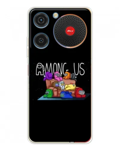 Чехол для ZTE Nubia Music с картинкой «Логотип Among Us»