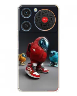 Чехол для ZTE Nubia Music с картинкой «Among Us — 3D стиль»