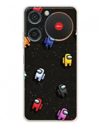 Чехол для ZTE Nubia Music с картинкой «Космический паттерн Among Us»