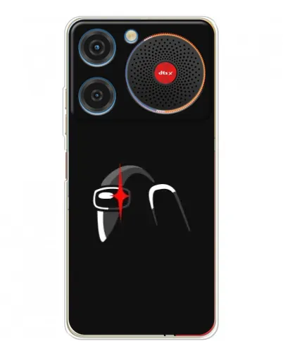 Чехол для ZTE Nubia Music с картинкой «Among Us шлем»