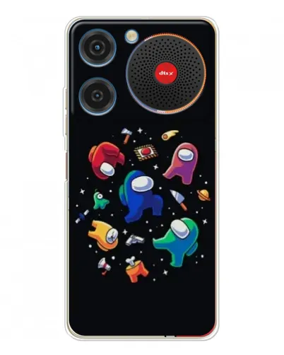 Чехол для ZTE Nubia Music с картинкой «Among Us космос»