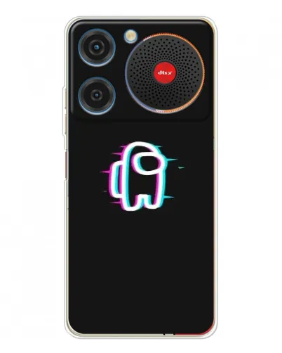 Чехол для ZTE Nubia Music с картинкой «Among Us неон»