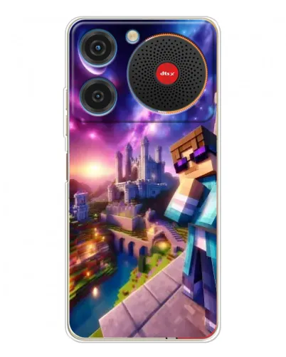 Чехол для ZTE Nubia Music с картинкой «Стив и космос»