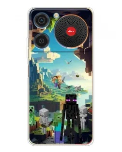 Чехол для ZTE Nubia Music с картинкой «Эндермен в лесу» Чехол для ZTE Nubia Music с картинкой «Эндермен в лесу»