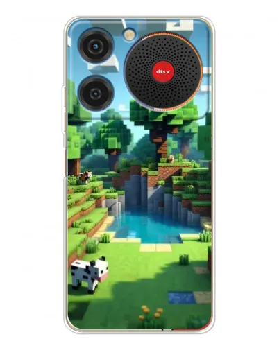 Чехол для ZTE Nubia Music с картинкой «Minecraft летний день»