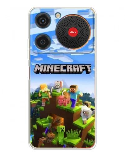 Чехол для ZTE Nubia Music с картинкой «Minecraft классический мир»