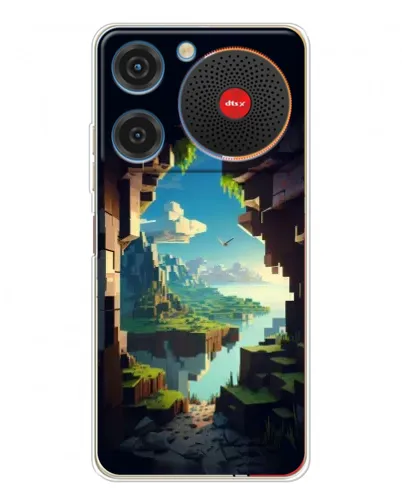 Чехол для ZTE Nubia Music с картинкой «Вид из пещеры»