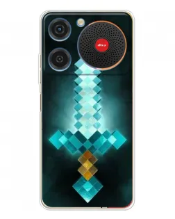 Чехол для ZTE Nubia Music с картинкой «Алмазный меч неон» Чехол для ZTE Nubia Music с картинкой «Алмазный меч неон»