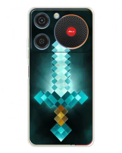 Чехол для ZTE Nubia Music с картинкой «Алмазный меч неон»