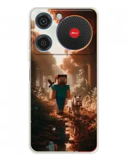 Чехол для ZTE Nubia Music с картинкой «Стив в лесу» Чехол для ZTE Nubia Music с картинкой «Стив в лесу»