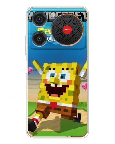 Чехол для ZTE Nubia Music с картинкой «Губка Боб Minecraft» Чехол для ZTE Nubia Music с картинкой «Губка Боб Minecraft»