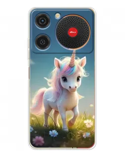 Чехол для ZTE Nubia Music с картинкой «Единорог на поляне» Чехол для ZTE Nubia Music с картинкой «Единорог на поляне»