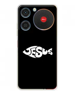 Чехол для ZTE Nubia Music с картинкой «Рыба Jesus»
