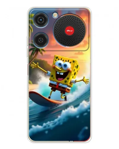 Чехол для ZTE Nubia Music с картинкой «Губка Боб серфингист» Чехол для ZTE Nubia Music с картинкой «Губка Боб серфингист»