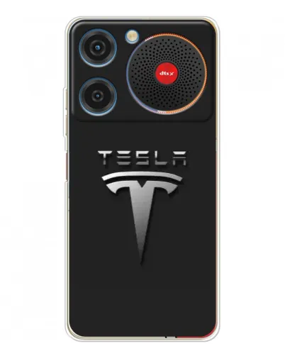 Чехол для ZTE Nubia Music с картинкой «Стальной логотип Tesla» Чехол для ZTE Nubia Music с картинкой «Стальной логотип Tesla»