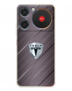 Чехол для ZTE Nubia Music с картинкой «Металлическая текстура Tesla» Чехол для ZTE Nubia Music с картинкой «Металлическая текстура Tesla»