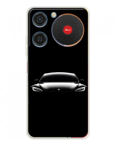 Чехол для ZTE Nubia Music с картинкой «Фары Tesla Night» Чехол для ZTE Nubia Music с картинкой «Фары Tesla Night»