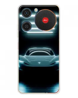 Чехол для ZTE Nubia Music с картинкой «Tesla в неоне» Чехол для ZTE Nubia Music с картинкой «Tesla в неоне»