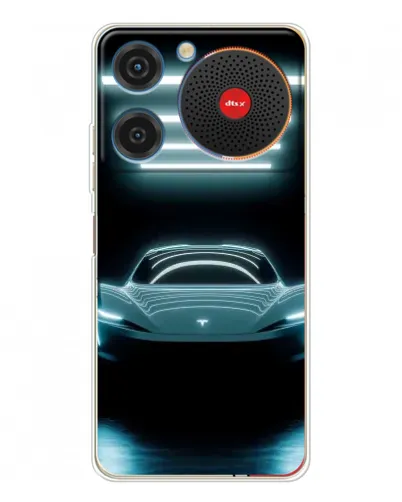 Чехол для ZTE Nubia Music с картинкой «Tesla в неоне» Чехол для ZTE Nubia Music с картинкой «Tesla в неоне»