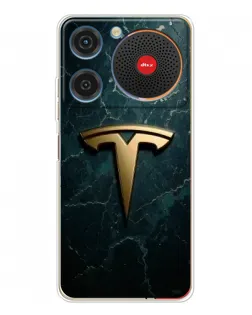 Чехол для ZTE Nubia Music с картинкой «Мраморная Tesla Gold» Чехол для ZTE Nubia Music с картинкой «Мраморная Tesla Gold»